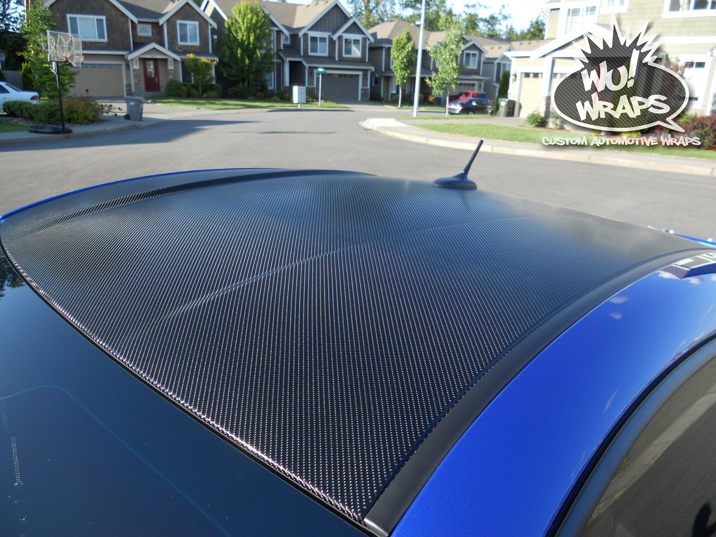 Subaru BRZ Vvivid Vinyl 4D True R Carbon Fiber Roof Wrap Vinyl Wrap Wu